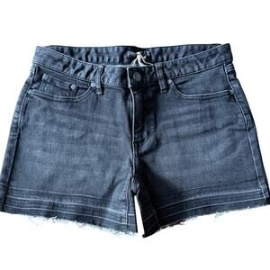 NWT Prana Washed Black Denim Cutoff Shorts Women's Size 8/29